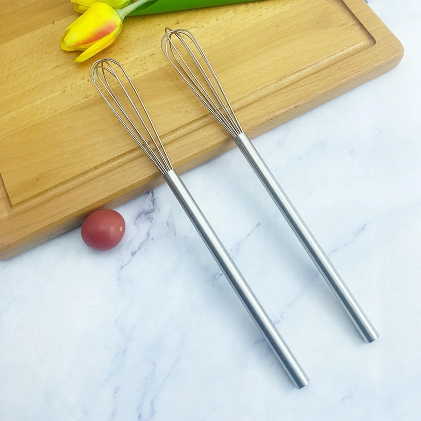 Mini fouet de 10 pouces en acier inoxydable ergonomique multifonctionnel pour la cuisine