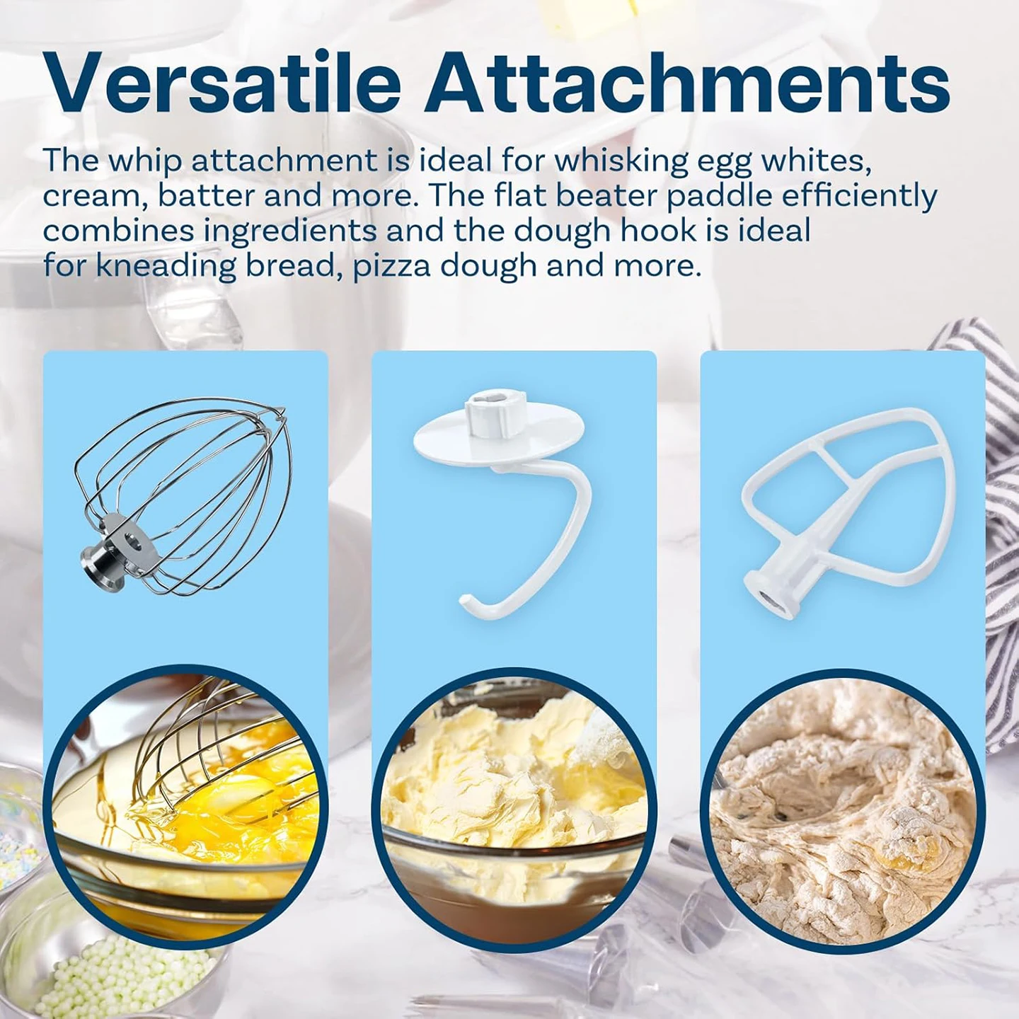Kit d'accessoires 3 pièces pour batteur KitchenAid 4
