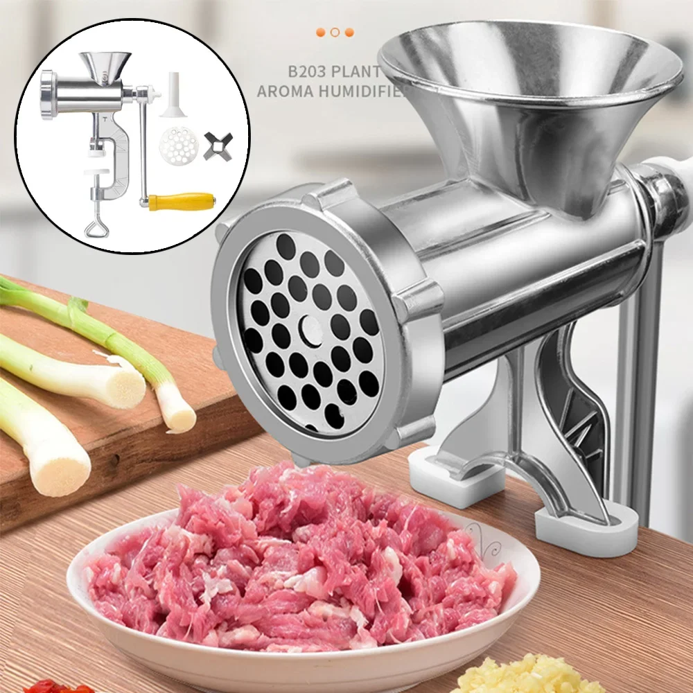 Hachoir à viande manuel en acier inoxydable