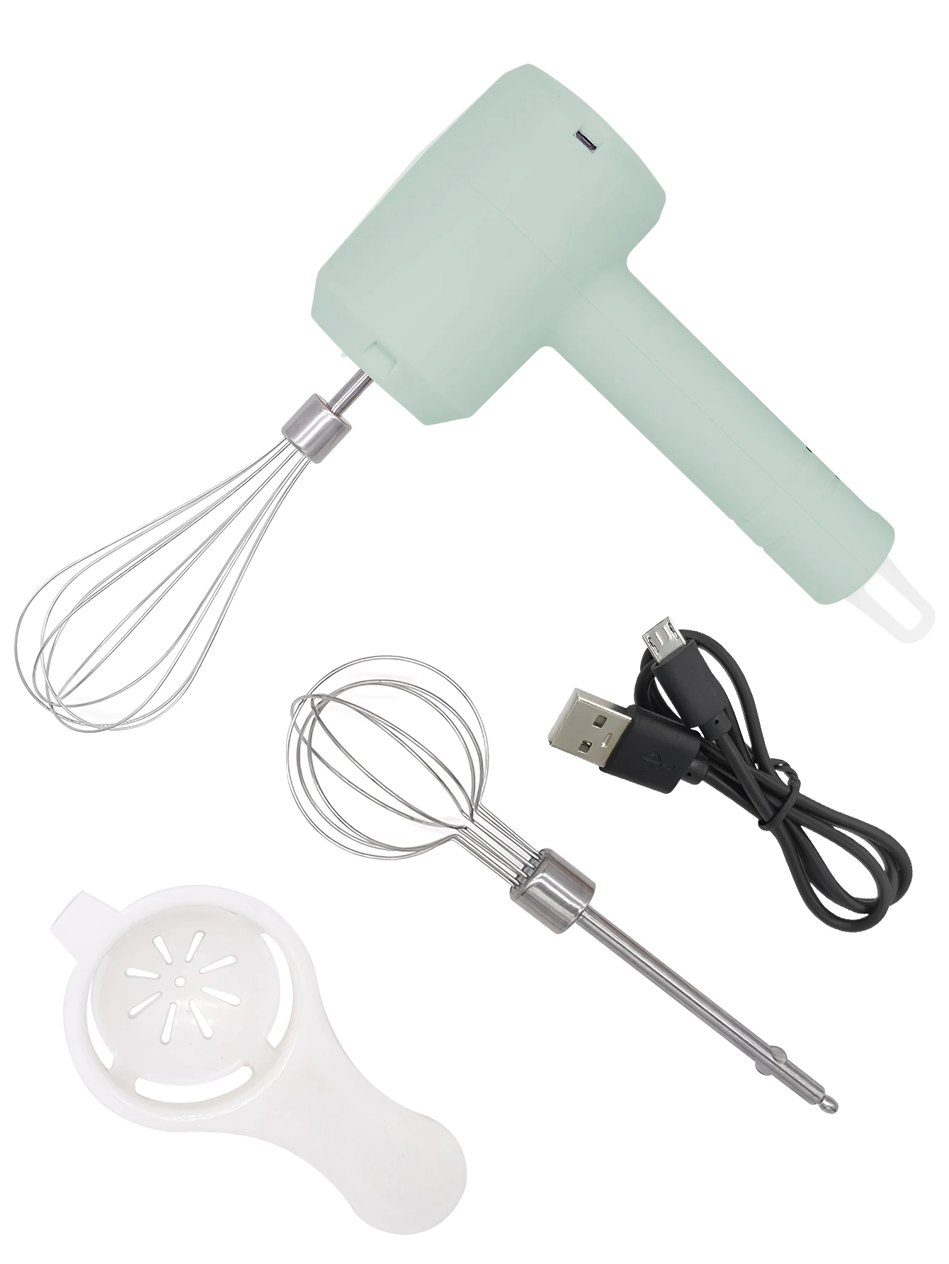 1 pièces fouet électrique agitateur mousseur à lait robot culinaire Portable 3 vitesses