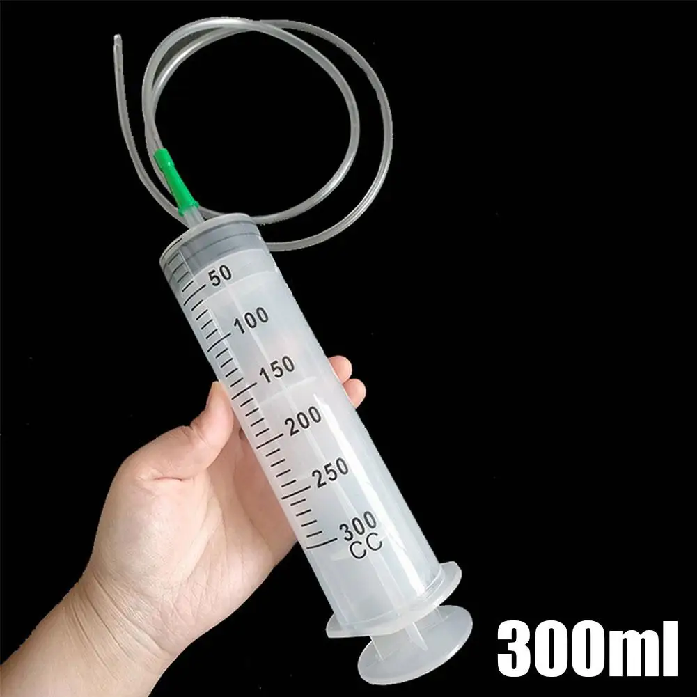 Pompe à seringue extracteur grande capacité 100/300/550 ml avec échelle, aiguille réutilisable, seringue à vide pour aspiration d'huile, outil de réparation automobile