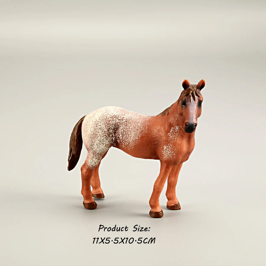 Figurines de chevaux classiques de collection, jouets de simulation, couleurs assorties, modèle de cheval, figurine en PVC, ensemble de jeu éducatif pour enfants