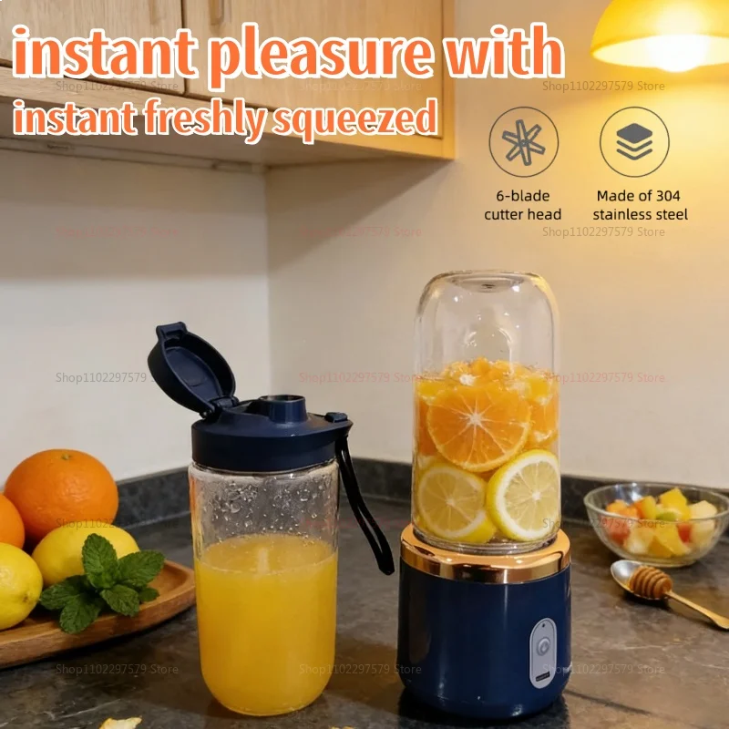 Blender électrique portable 6 lames