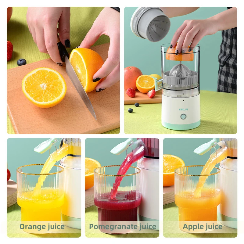 Presse-agrumes sans fil lent Orange citron