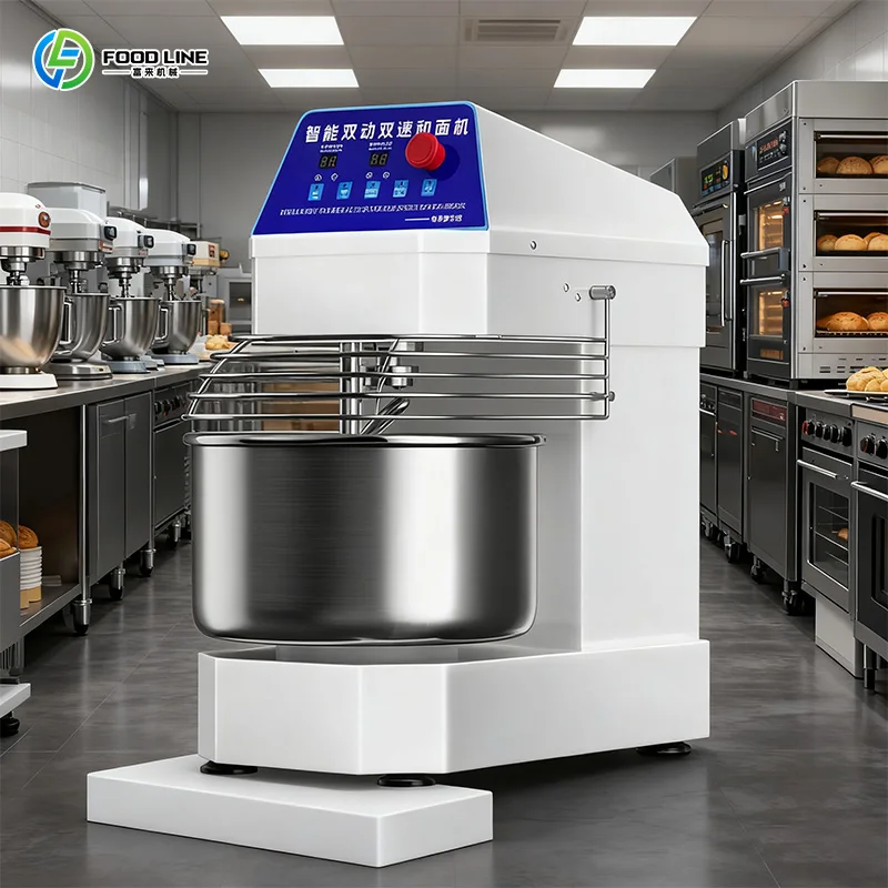 Pétrin Spirale Industriel Robuste 30kg 40kg pour Boulangerie Pizza et Fabrication de Pain – Personnalisable