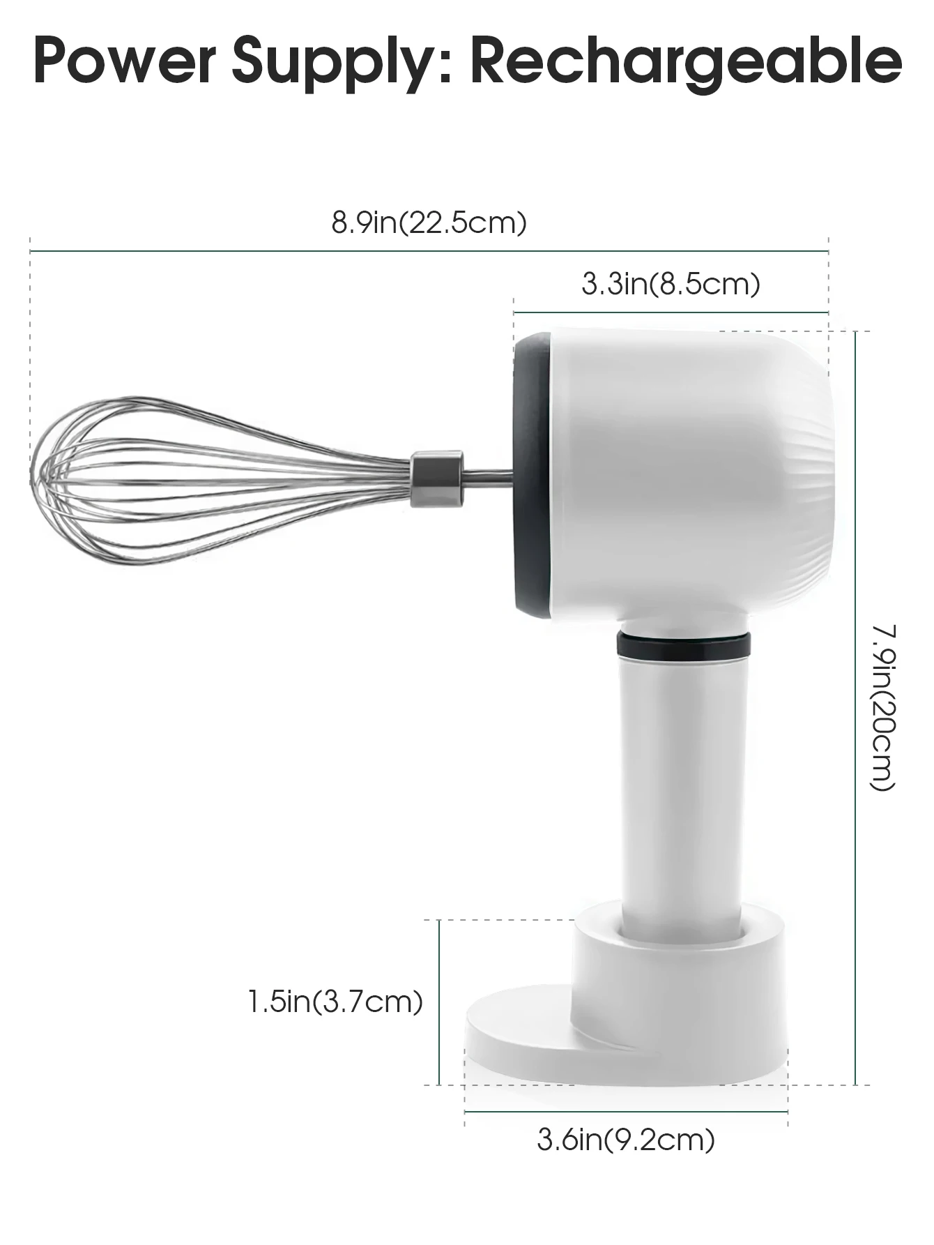 Mélangeur à main électrique Rechargeable USB