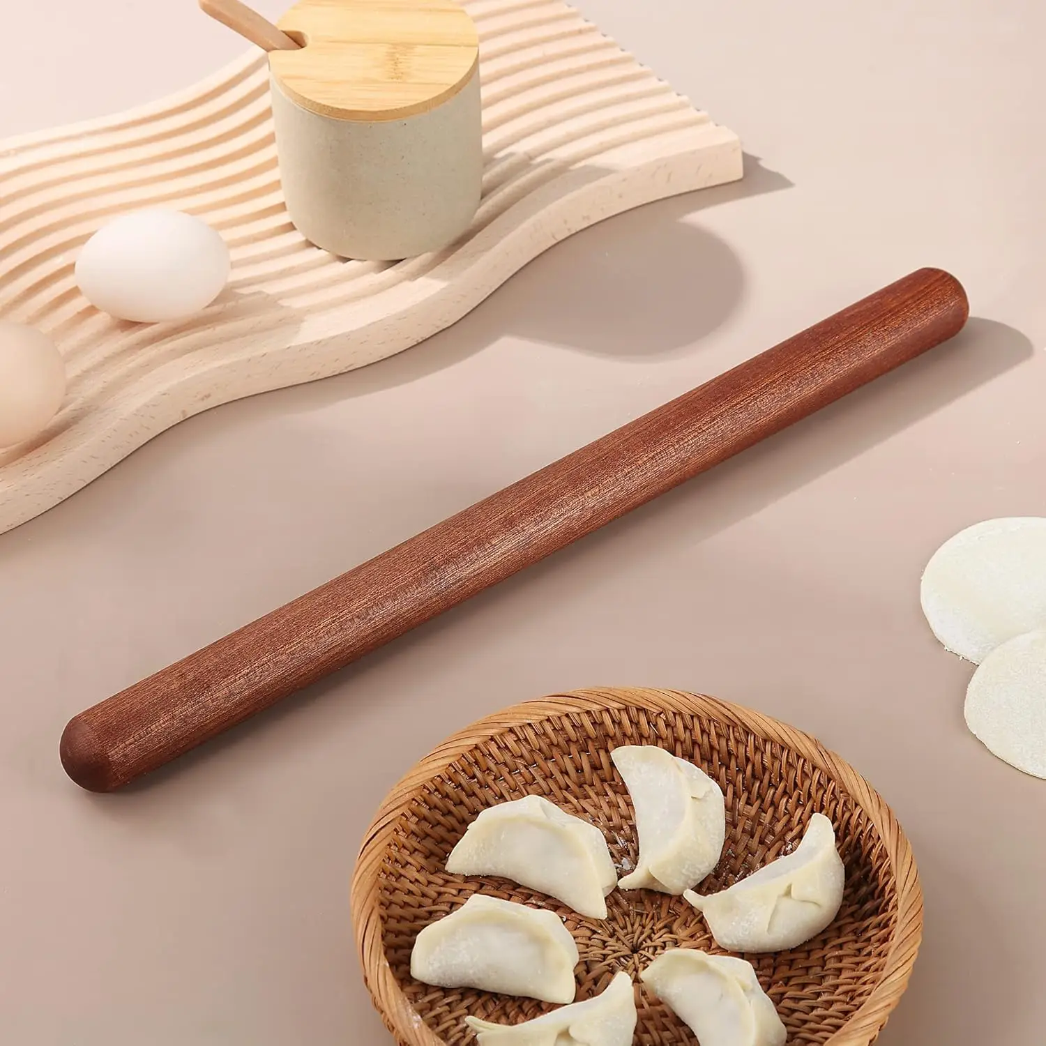Rouleau à pâtisserie français en bois