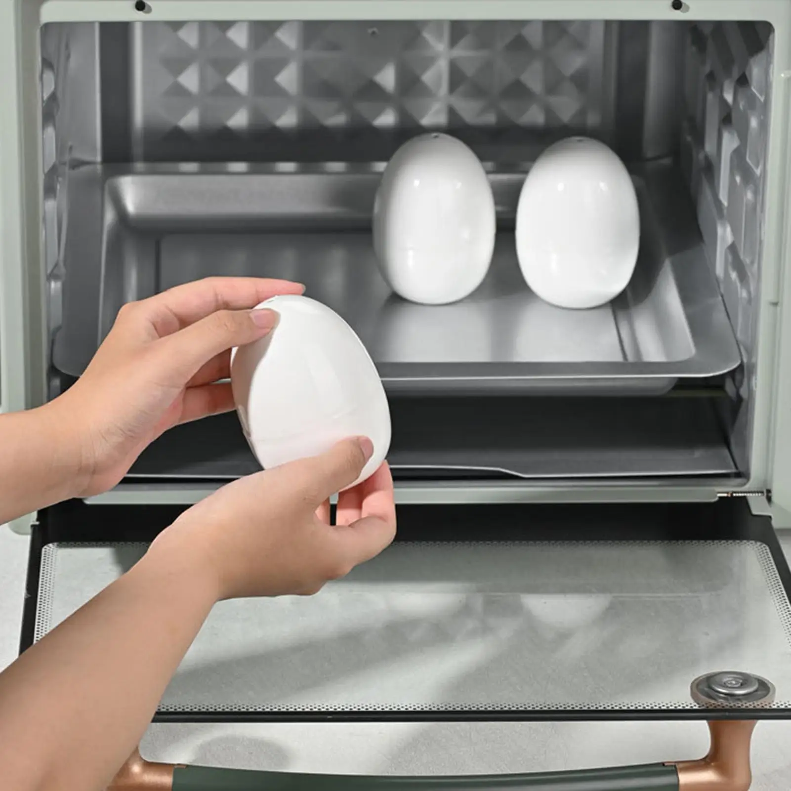 Cuiseur à œufs pour micro-ondes avec couvercle, pour œufs durs ou mollets, gadgets de cuisine pour une cuisson rapide des œufs