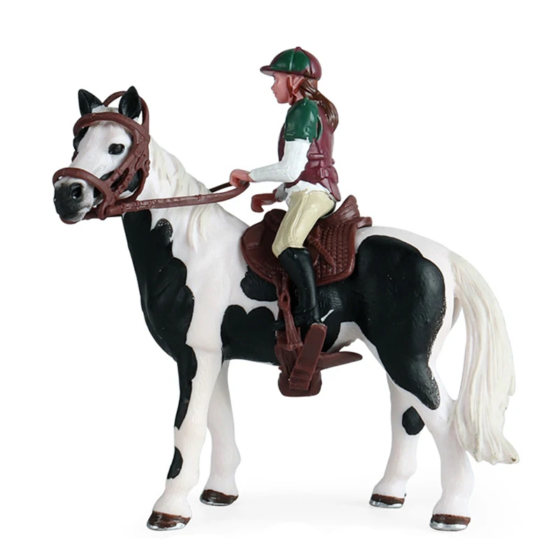 Animaux de ferme cheval modèle Action Appaloosa Harvard Hannover Clydesdale quartier arabe cheval figurines jouets équestres pour les enfants