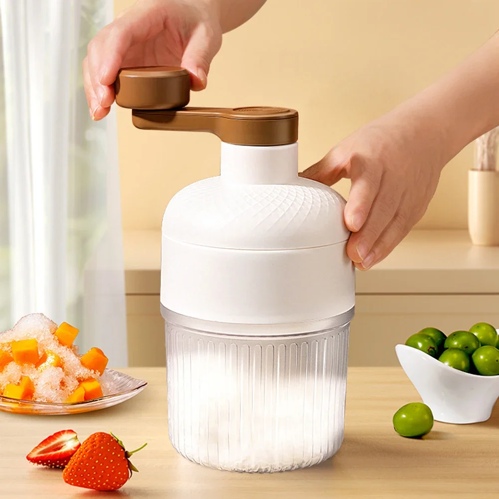 Machine à glace rasée, Mini broyeur à glace rasé à commande manuelle