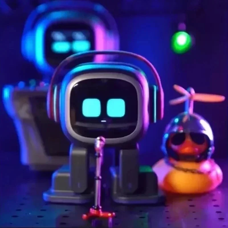 Robot jouet intelligent AI EMO avec reconnaissance vocale pour la communication émotionnelle, animal électronique pour enfants et adultes