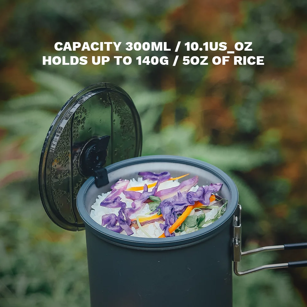 Cuiseur à riz à Micro pression en forme d'érable à feu, tasse de cuisson Portable ultralégère pour Pot G3, 300ml, ustensiles de cuisine pour Camping et randonnée