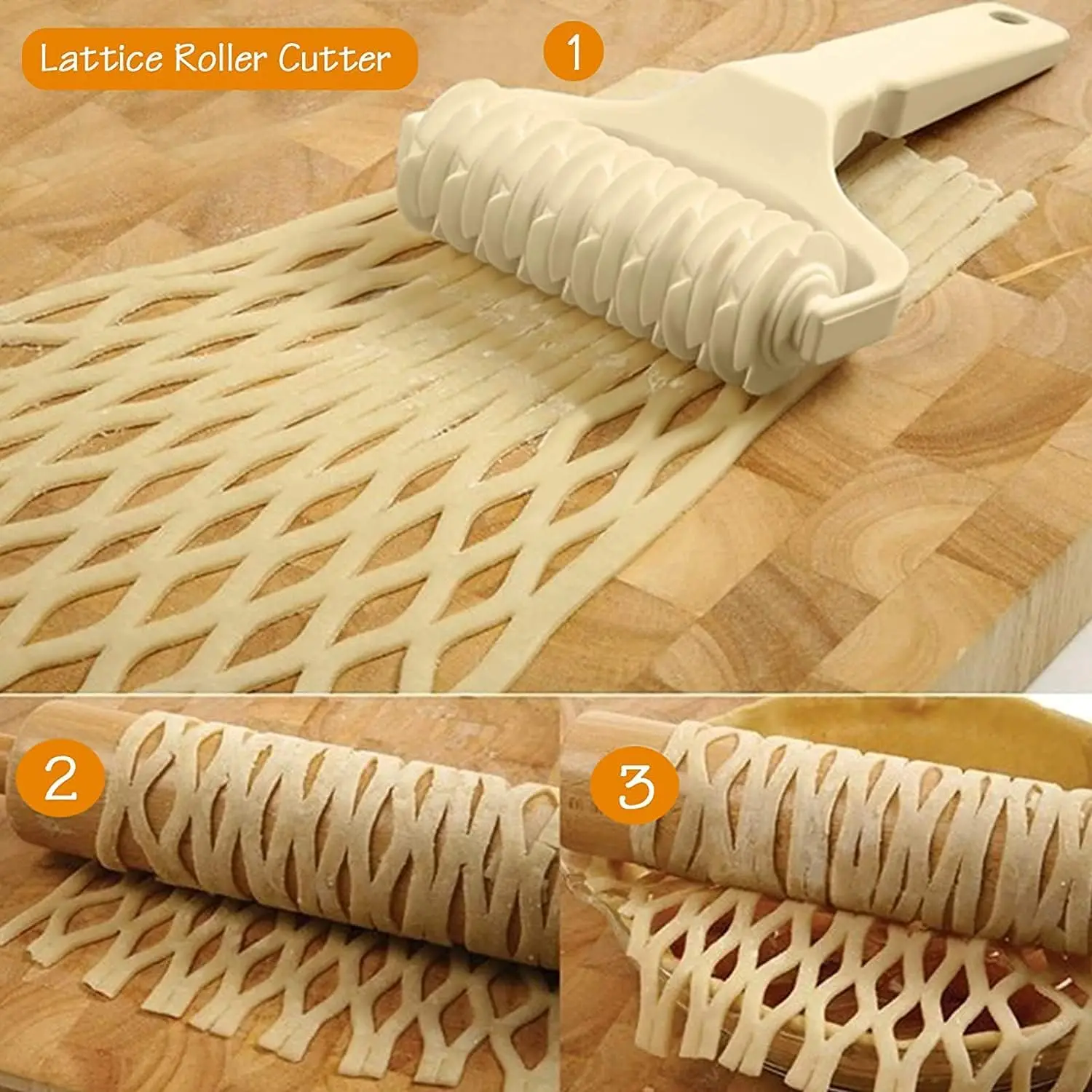 Cookie tarte Pizza pain pâtisserie croûte rouleau Cutter outils de cuisson ustensiles