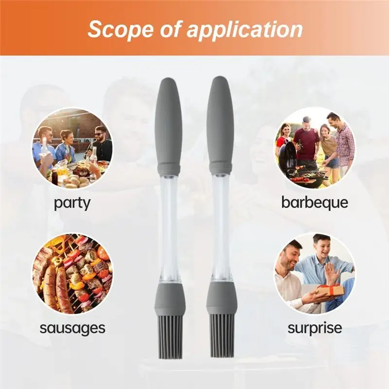 AFOURT-10PCS Pinceaux à huile en silicone pour badigeonner, pinceaux à pâtisserie pour grillades, barbecue, cuisson, ustensile de cuisine