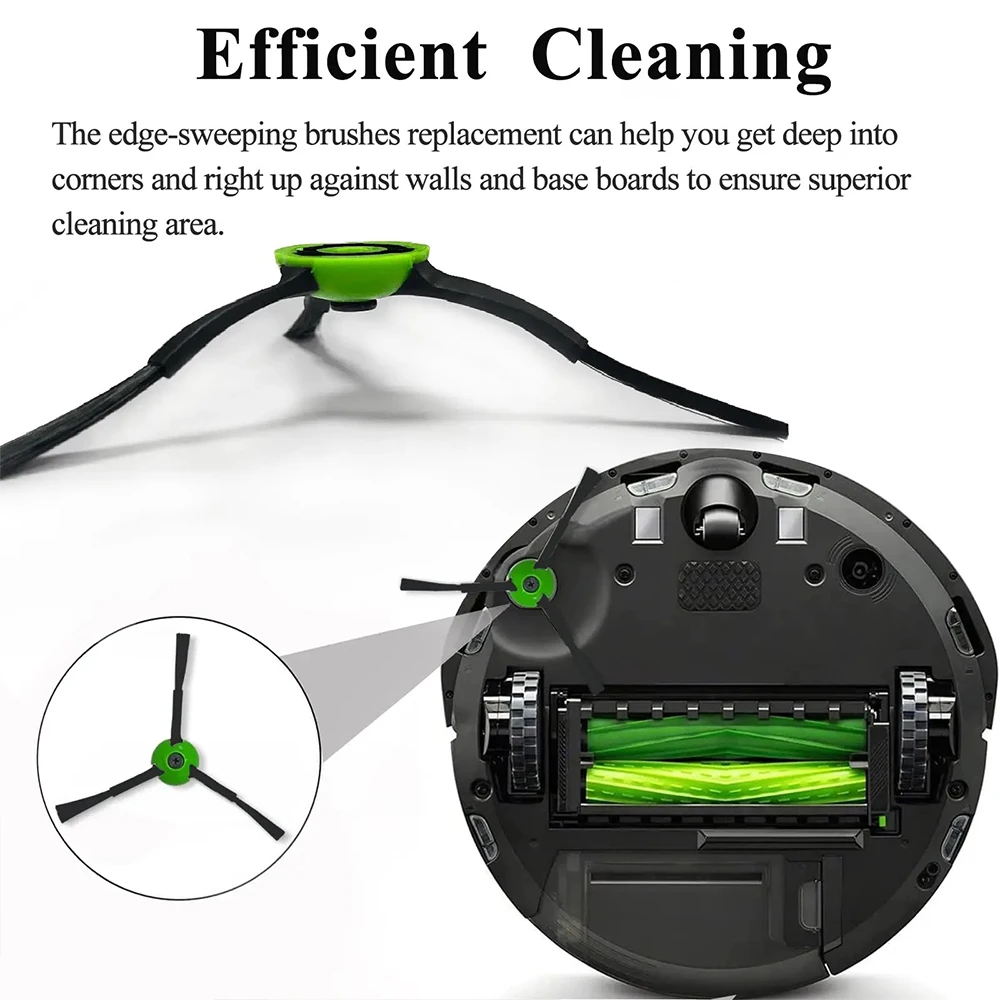 Pièces de rechange pour aspirateur Robot iRobot Roomba i & j & e Series i1 +/i2 +/i7 +/i8 +/j6 +/j7 +/j8 +/e5/e6, pièces de rechange pour brosses latérales