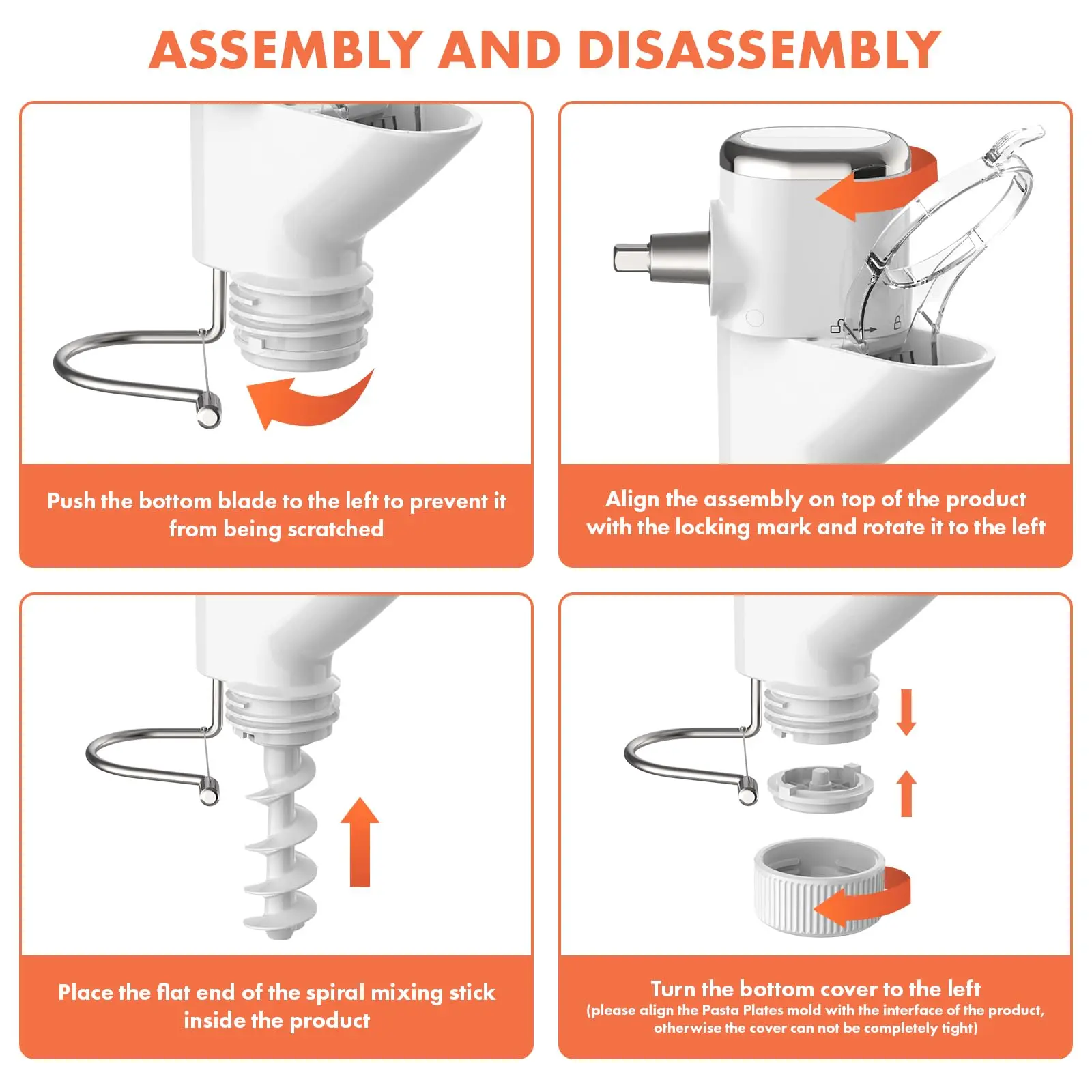 Gvode Fixation de presse à pâtes pour mélangeurs sur socle KitchenAid 7 plaques interchangeables accessoires