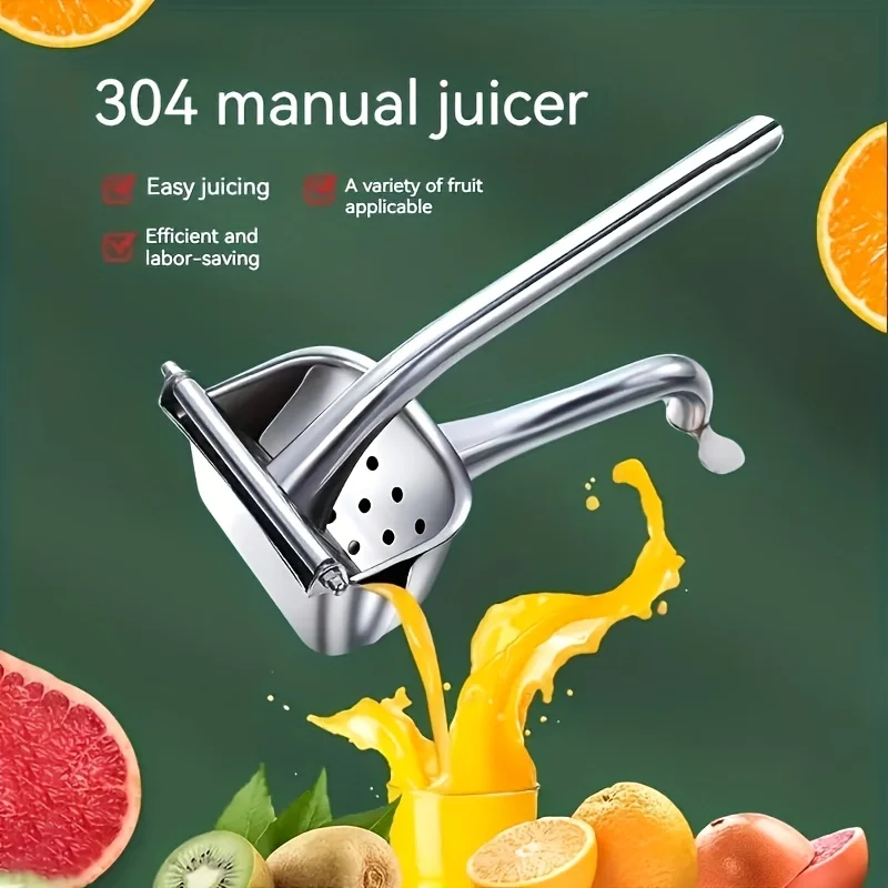 Presse-jus manuel en acier inoxydable