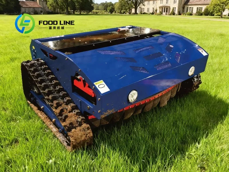 Livraison Gratuite Robot Tondeuse à Gazon Intelligent RC Télécommandé Mini Tracteur Robot à Rayon de Braquage Zéro Tondeuse à Neige à Essence Lame à Neige