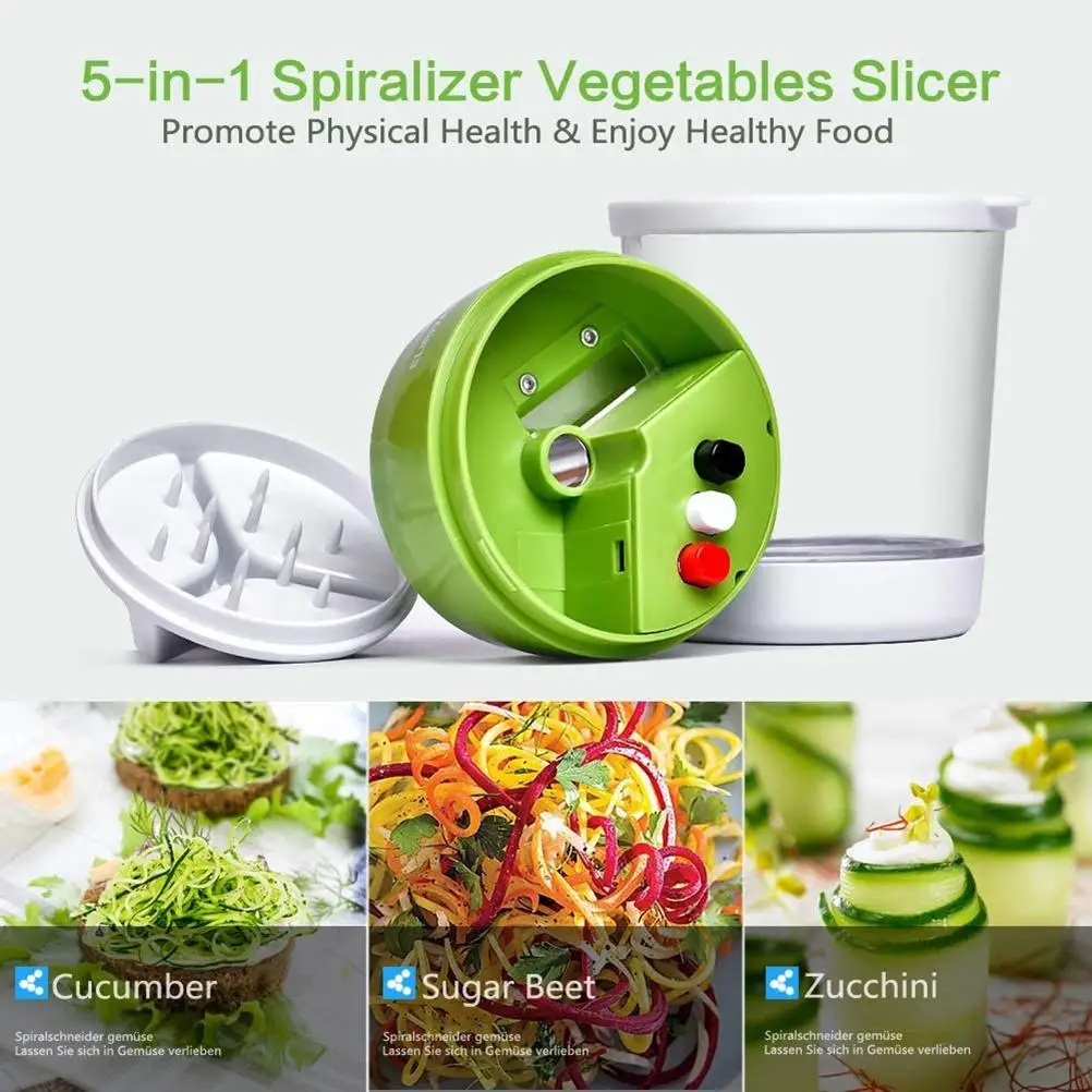 Coupe-légumes manuel en spirale