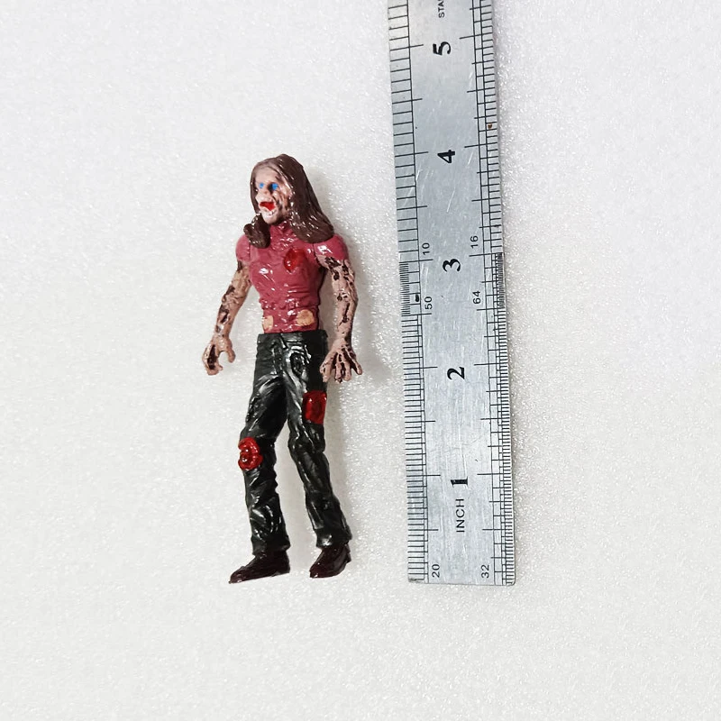 Lot de 6 figurines de dessin animé : Zombie, corps terrifiant, horreur, modèle de figurine morte, jouet cadeau pour jeune homme et adulte