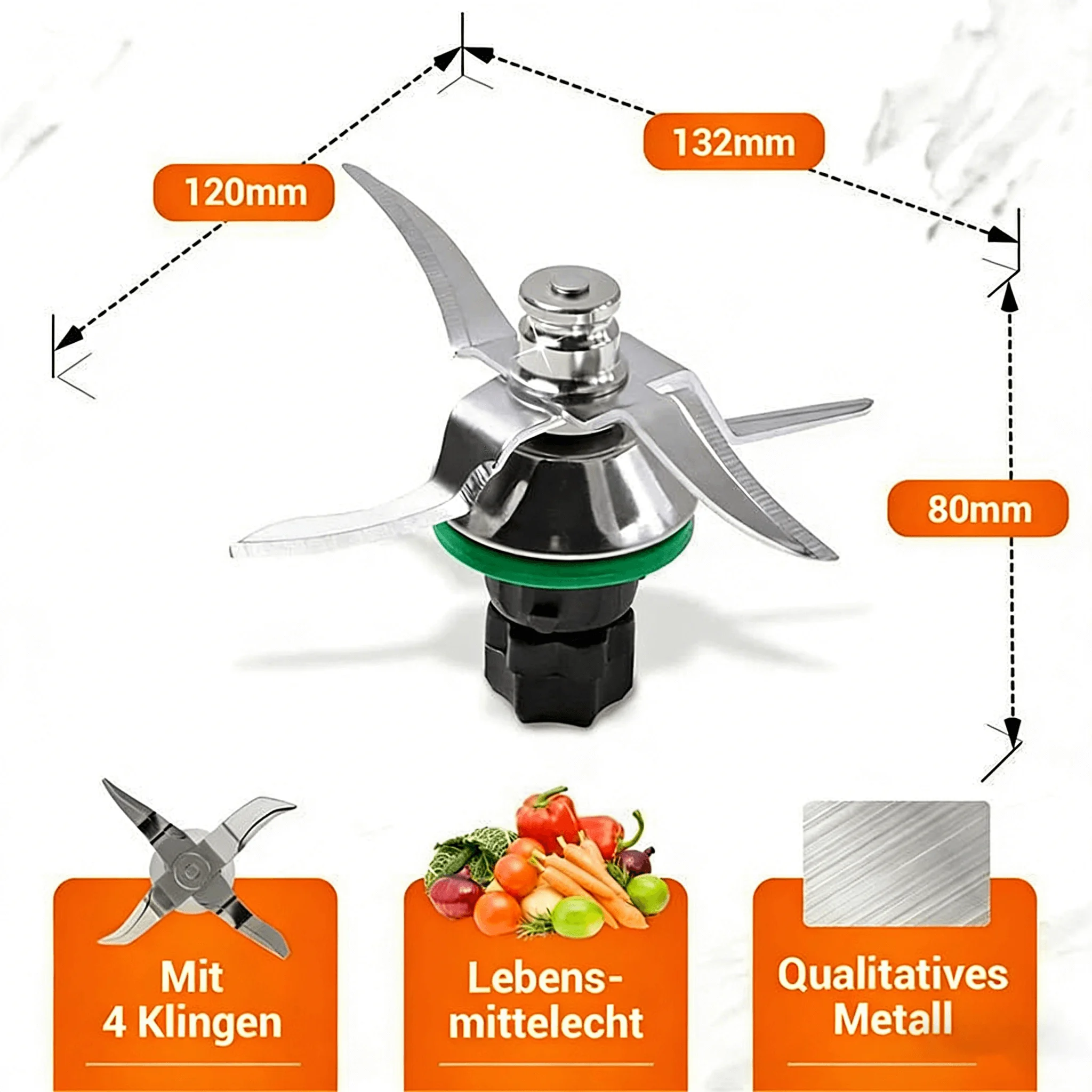 Lame de mélangeur de remplacement pour Vorwerk Thermomix TM7 TM5 TM6-processeur alimentaire couteau à mélanger cuisson TM7 TM5 TM6 accessoires