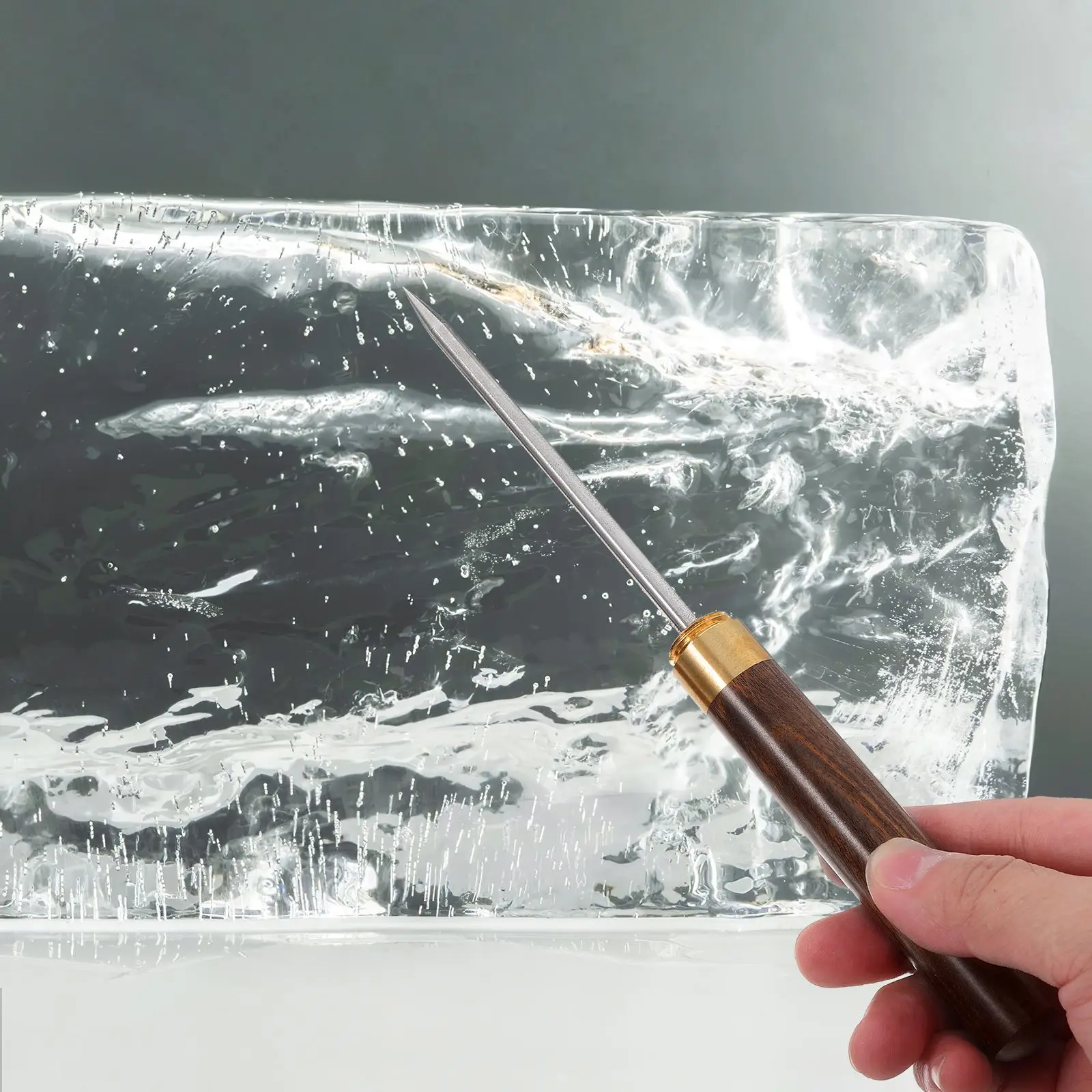 Pic à Glace en Acier Inoxydable avec Ciseau à Glace