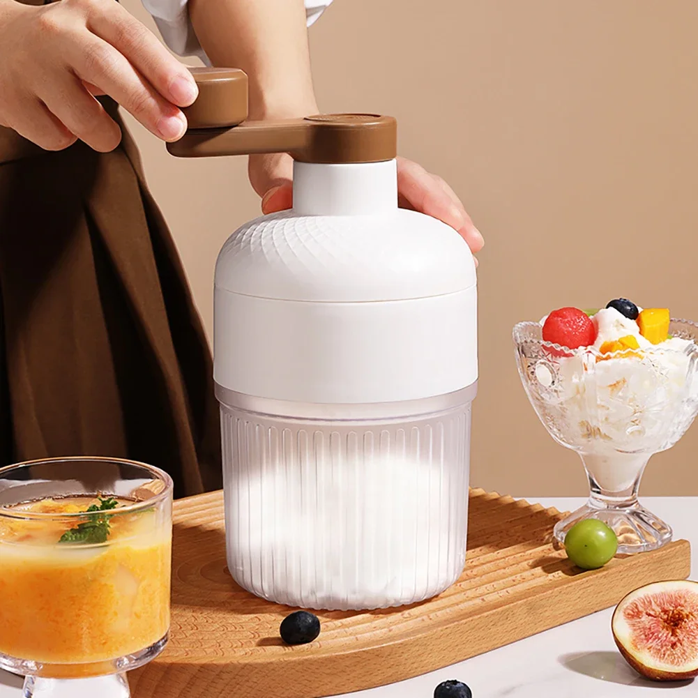 Machine à glace rasée, Mini broyeur à glace rasé à commande manuelle