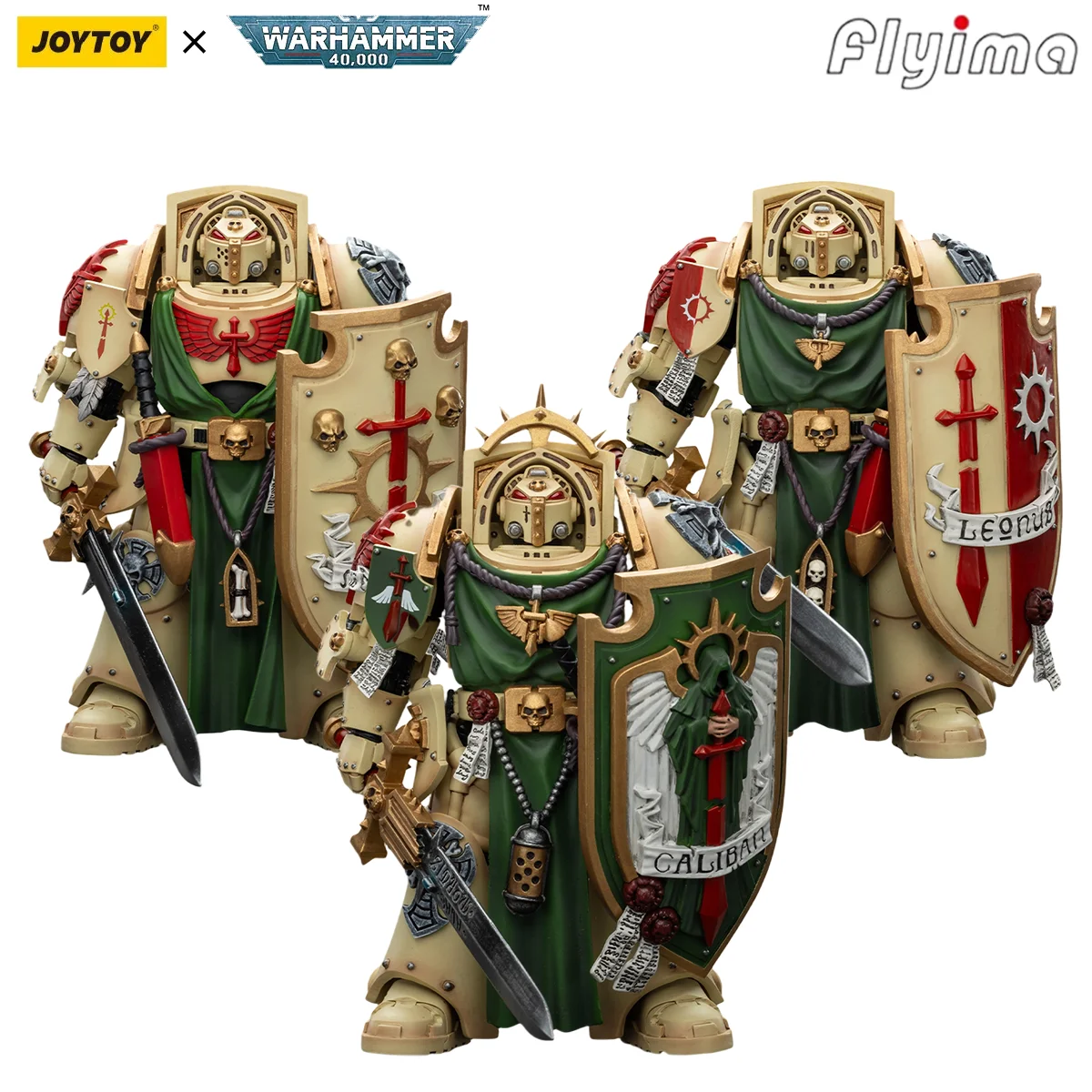 [EN STOCK] JOYTOY Warhammer 40K 1/18 Figurine d'action Dark Angels Deathwing Knight/Blood Angels The Sanguinor/Lemartes NPCS Model