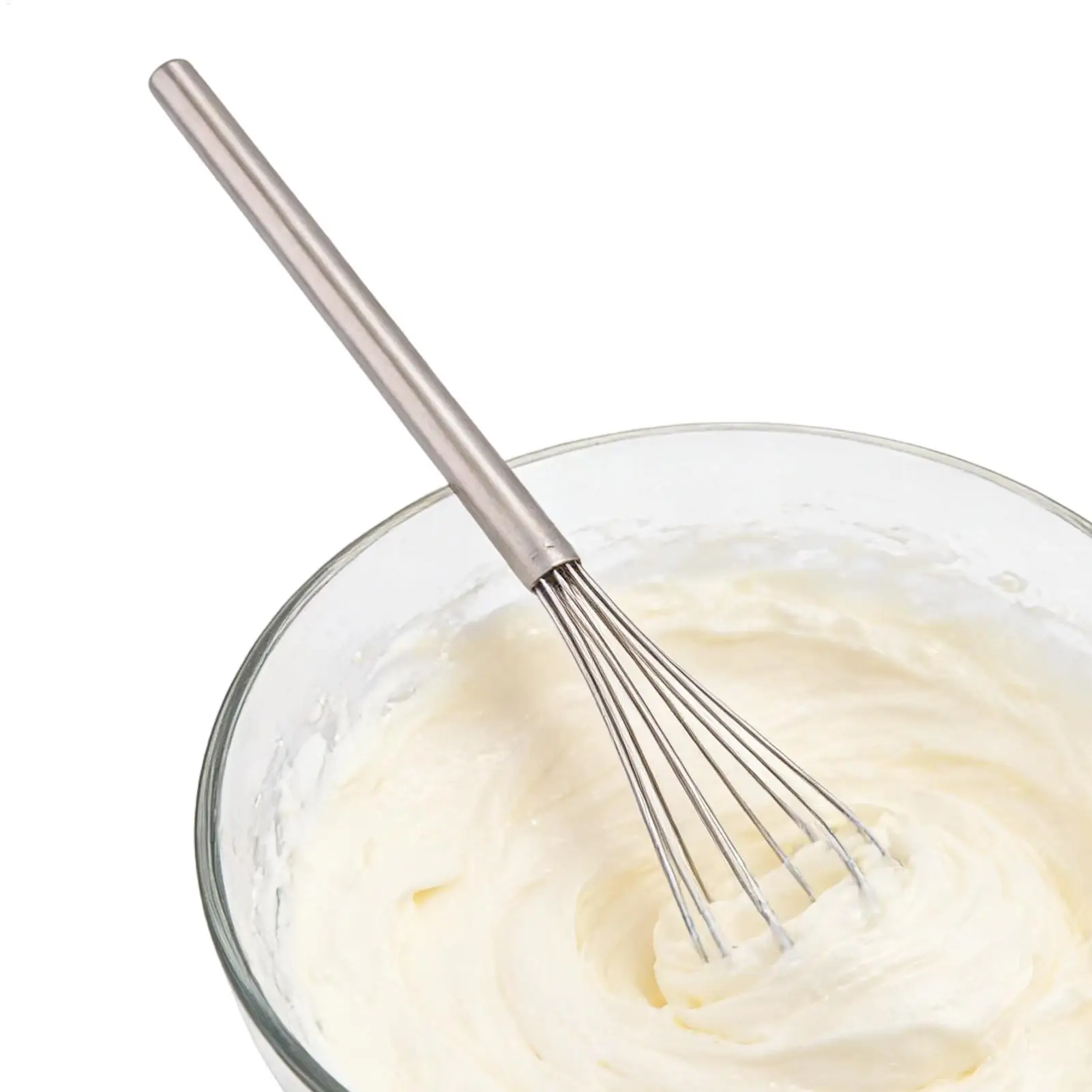Mini fouet de 10 pouces en acier inoxydable ergonomique multifonctionnel pour la cuisine