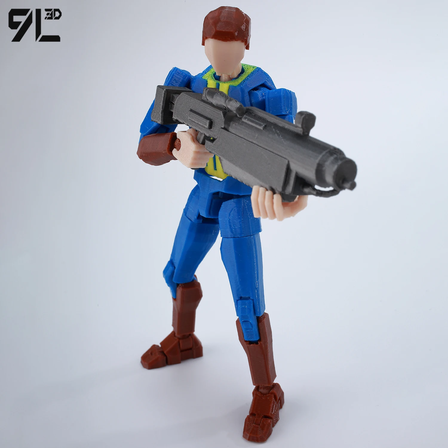  9L3D Wasteland Fallout Nate bleu costume figurines LUCKY13 T13 articulé mobile Titan13 3D imprimé Dummy13 Anime modèle jouets