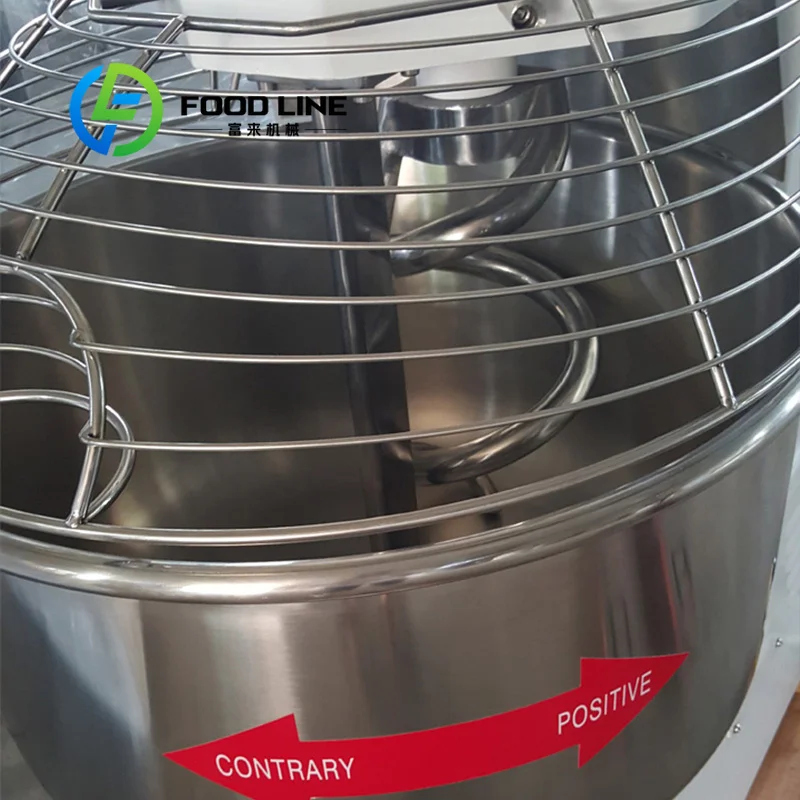 Mélangeur à spirale automatique commercial en acier inoxydable pour pâte à pain et pâtisserie