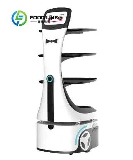 Robot de livraison de nourriture intelligent pour intérieur avec système avancé d'évitement d'obstacles pour les allées étroites et les configurations de restaurants complexes, personnalisable