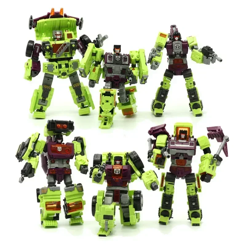 NBK 3349 Transformation jouet dévastateur 6in1 combinateur Robot figurines de film d'action modèle Bulldozer 42 cm surdimensionné déformation voiture