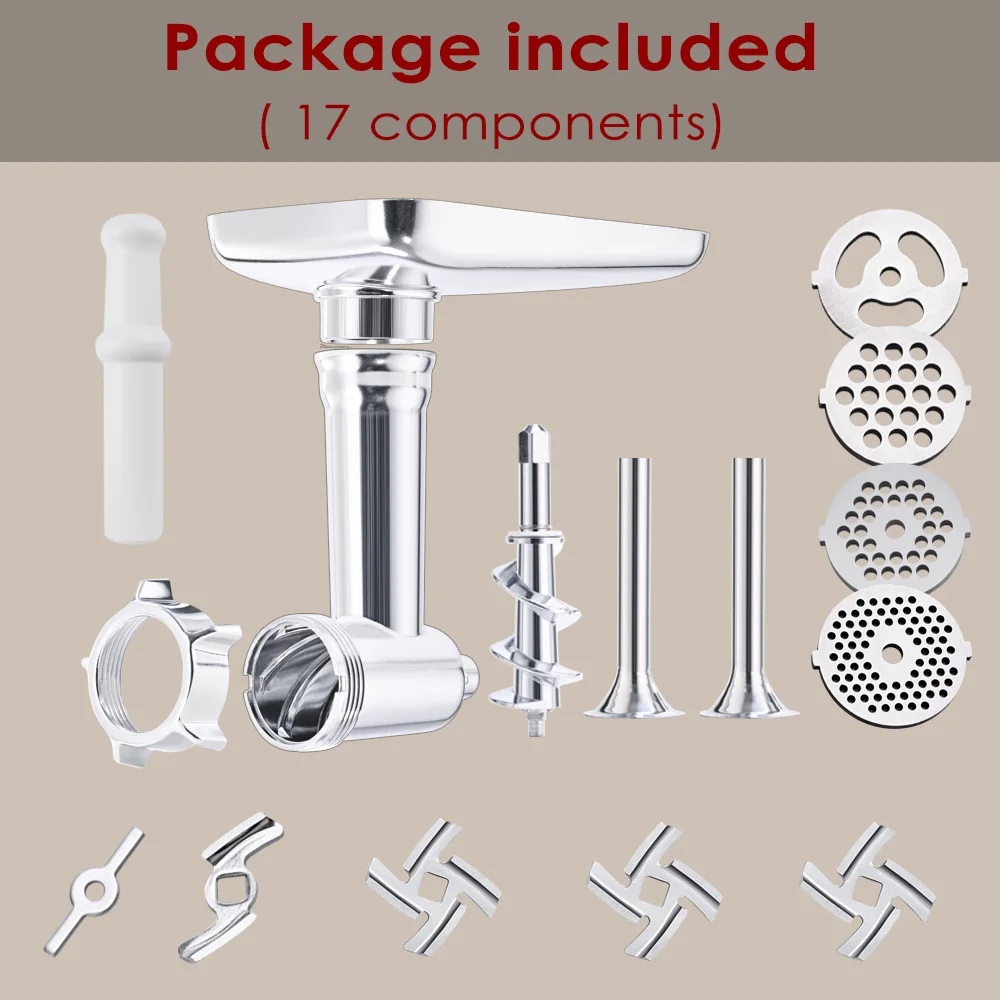 Accessoires de hachoir alimentaire en métal pour tous les mélangeurs sur socle KitchenAid
