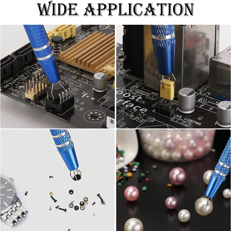 Extracteur de puces IC à 4 griffes, outil de préhension de précision pour composants électroniques, pour la réparation des écrous et des petites pièces