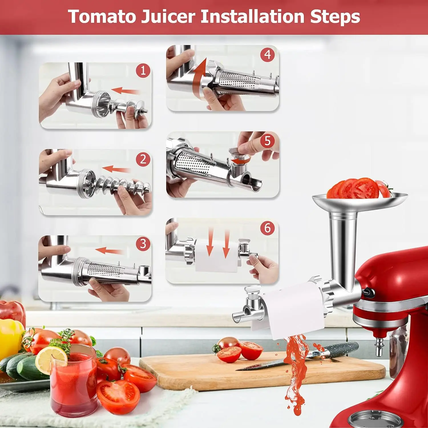Accessoires d'extension KitchenAid. Passoire à fruits et légumes