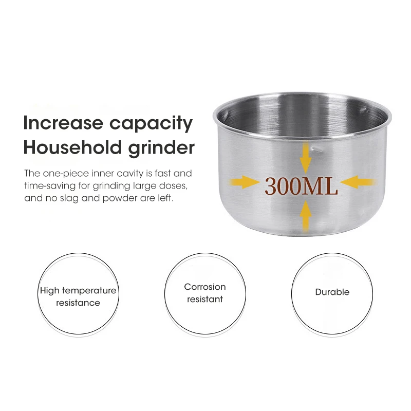Mini broyeur électrique 4 lames ménage 300ml ultrafin bébé alimentaire pulvérisateur moulin à café épices poivre