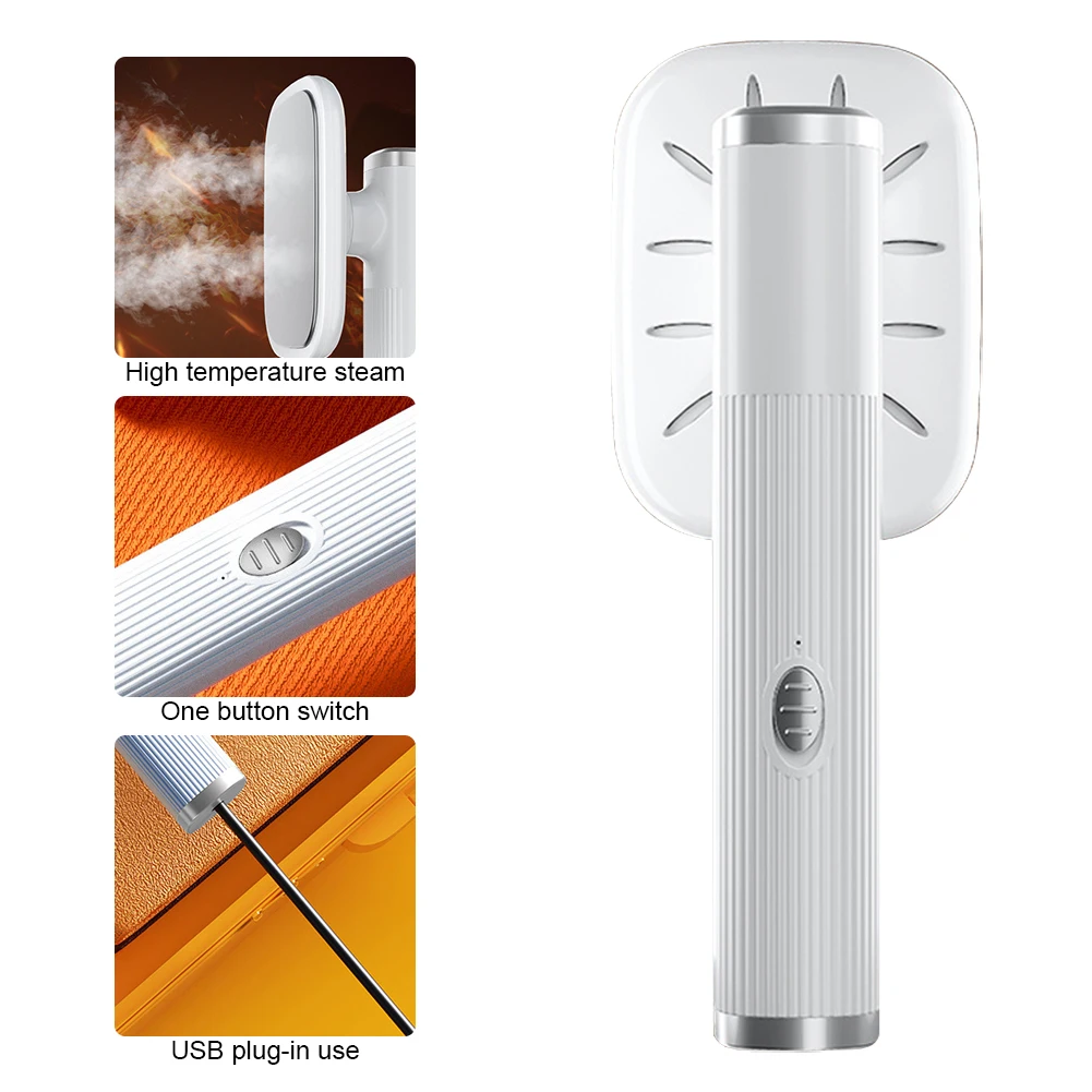 Fer à vapeur sec et humide 360 ° Défroisseur Vapeur Portable USB pour Vêtements – Fer à Repasser Électrique pour Tissus