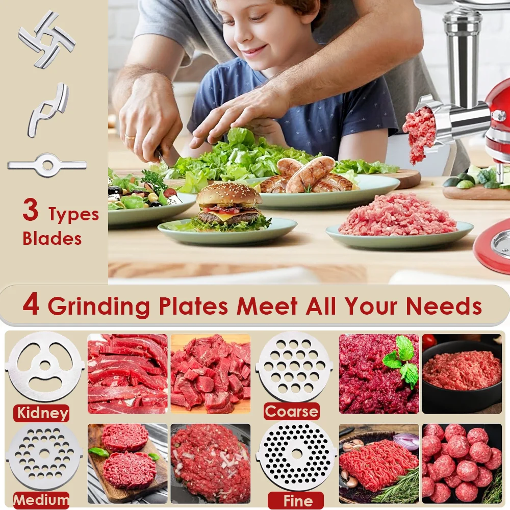 Accessoire hachoir à viande pour tous les mélangeurs KitchenAid