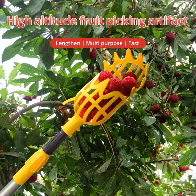 Ferme Jardin Cueillette DeviceGarden Outils Panier Profond Fruits Picker Tête Pratique Fruit Catcher Pomme Pêche