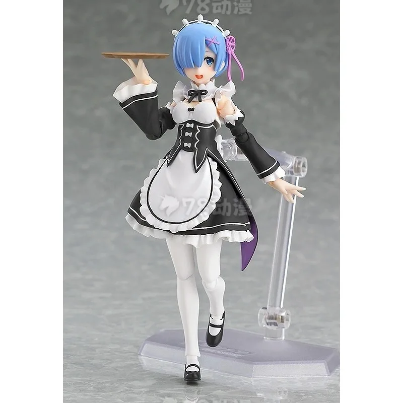 Produit par Max Factory, série de figurines mobiles figma, œuvre à thème surnaturel bien connue Re:Zero, Rem, Ram, Emilia. Cadeau de Noël.