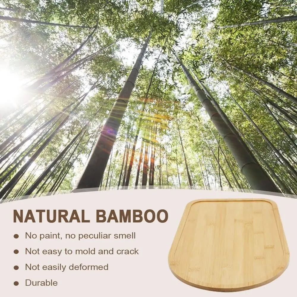 Tapis de déplacement en bambou pour robot culinaire avec 4 glissières