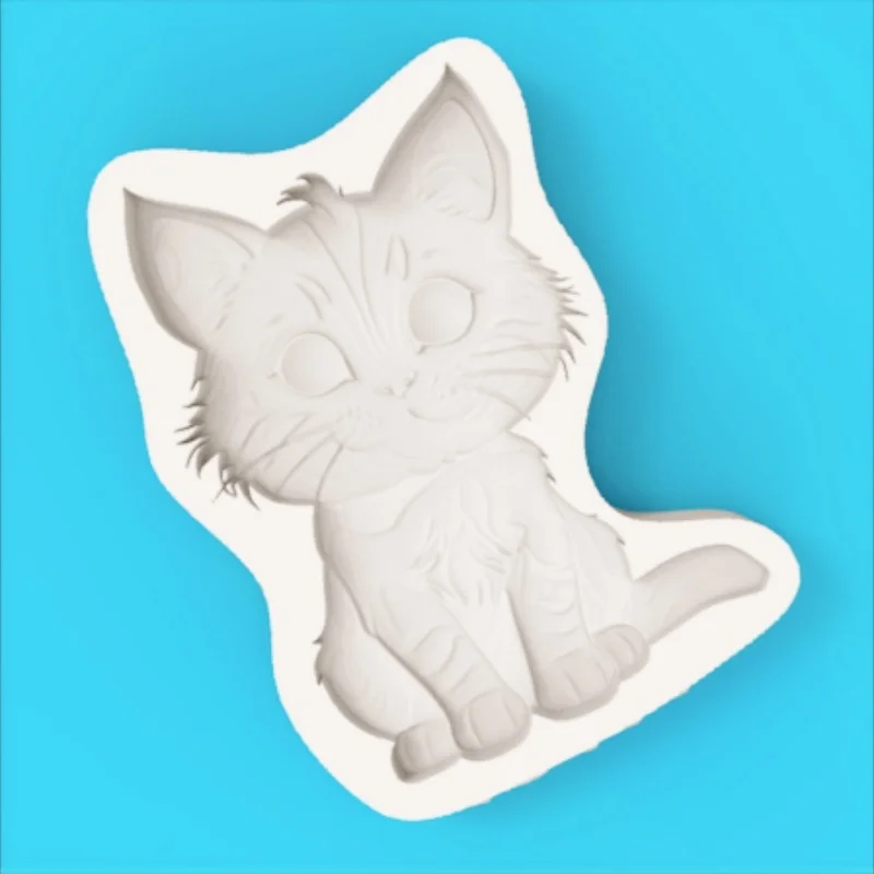 Moule en silicone chaton mignon