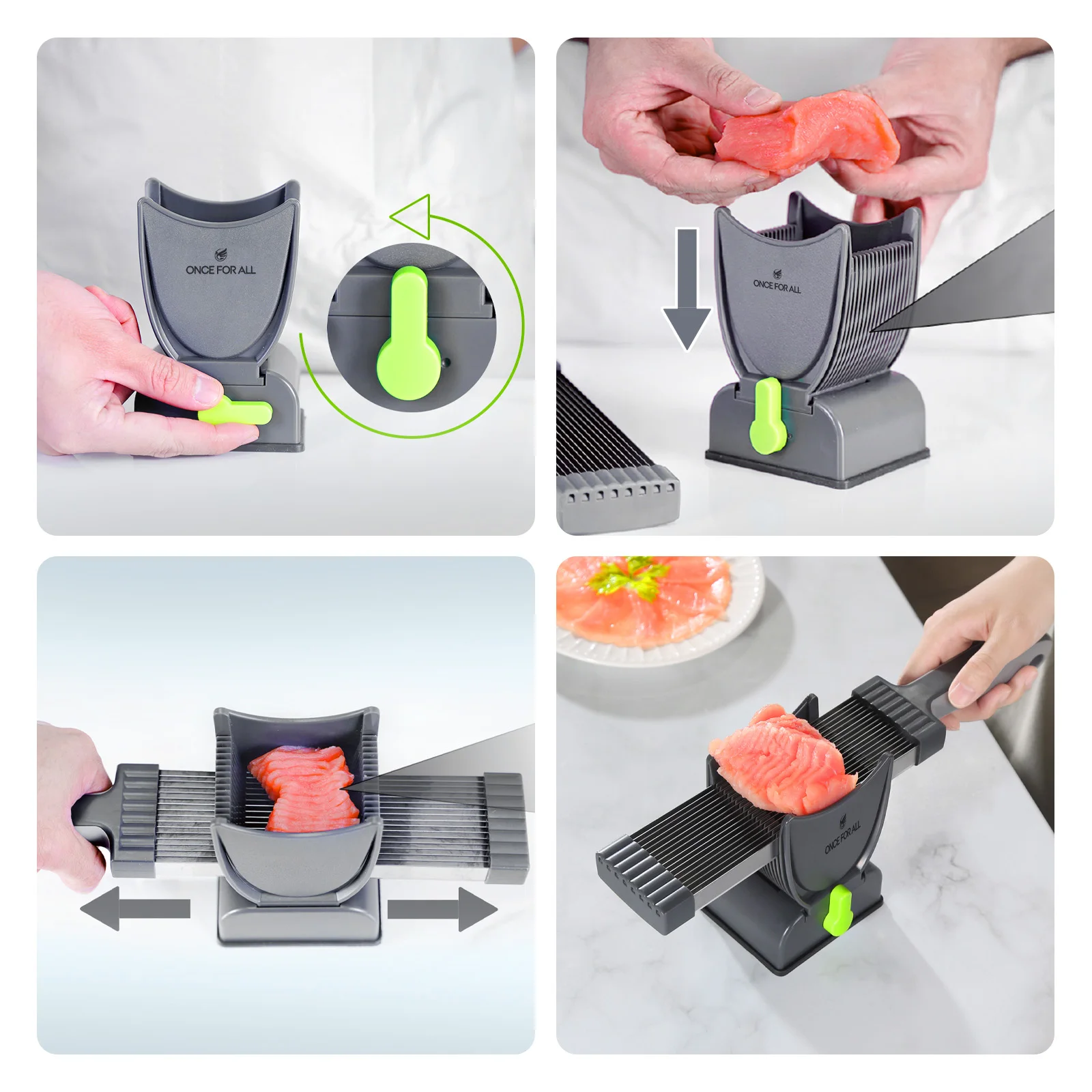 Coupe-viande fraîche manuel Miniature en acier inoxydable