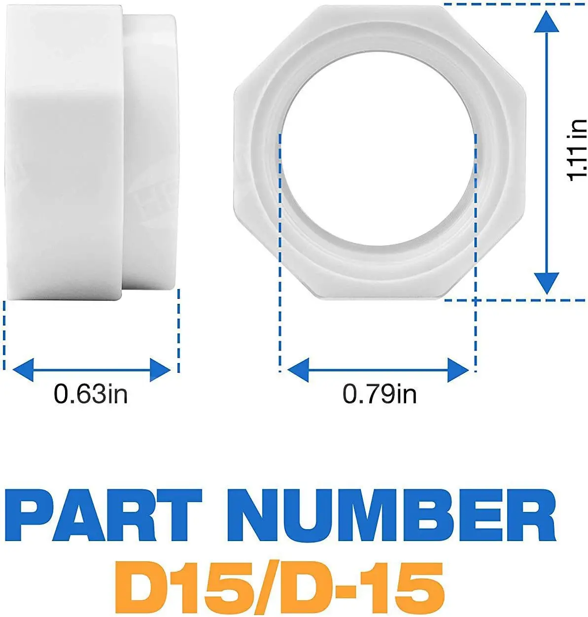 Paquet de 5 tuyaux de nettoyage de piscine pivotants D20 et écrou de tuyau D15 Kit combiné de remplacement pour nettoyeurs de piscine Polaris 280 380 180 480Pro