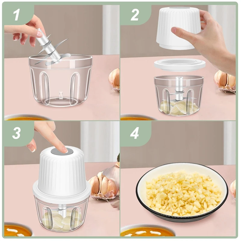 Hachoir à ail électrique 400ML
