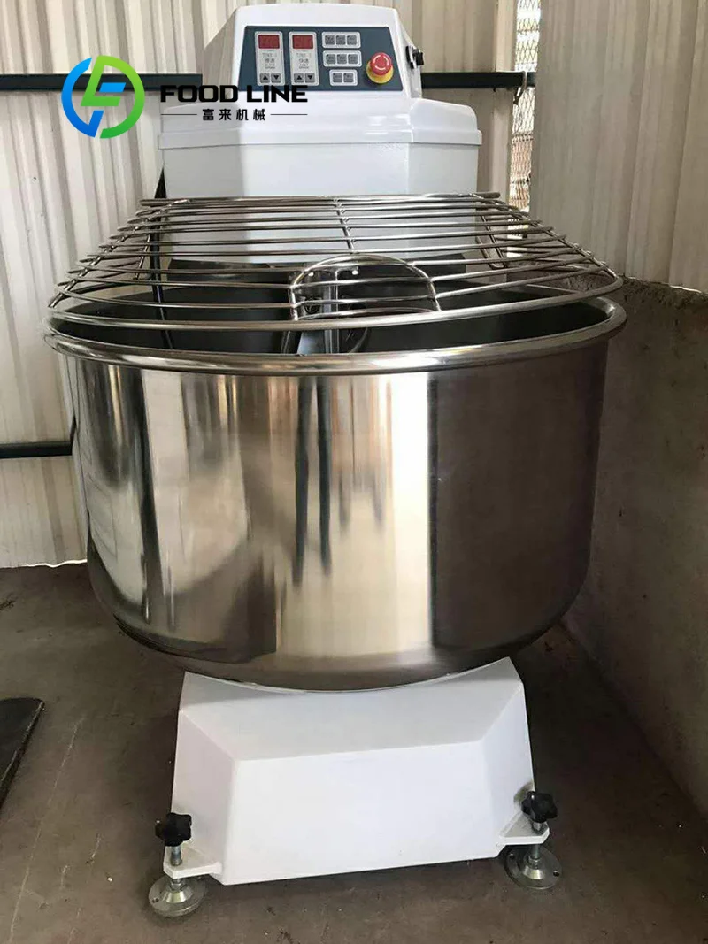 Mélangeur à spirale automatique commercial en acier inoxydable pour pâte à pain et pâtisserie