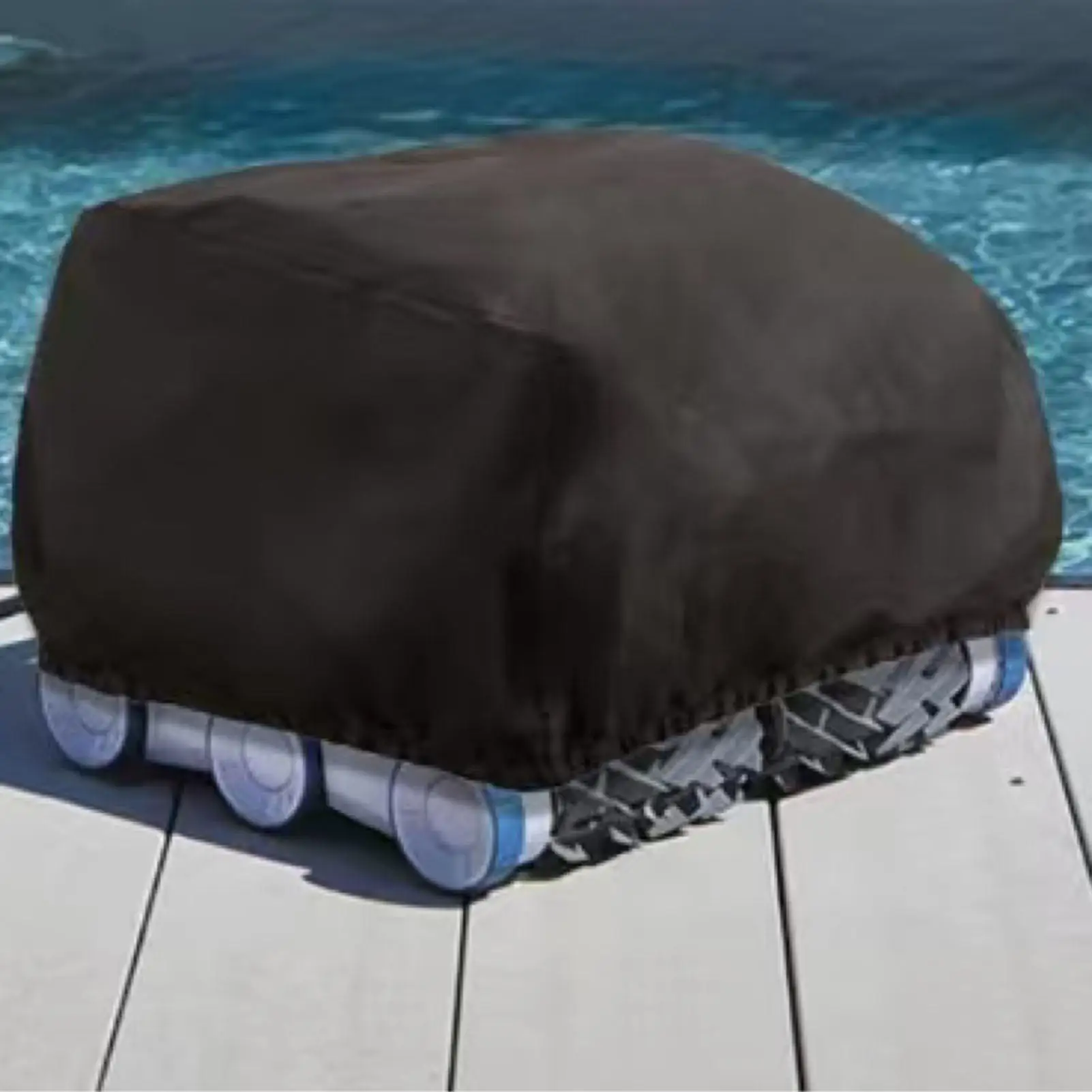 Housse pour robot nettoyeur de piscine en tissu Oxford, imperméable, anti-poussière et anti-UV, pour une longue durée de vie de l'équipement.