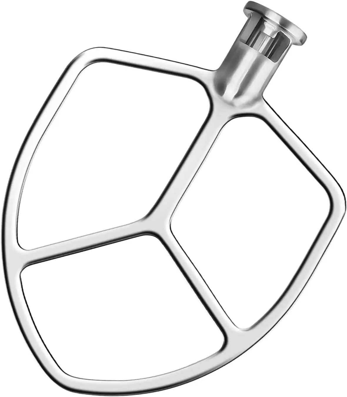 KitchenAid-Batteur plat en acier inoxydable poli