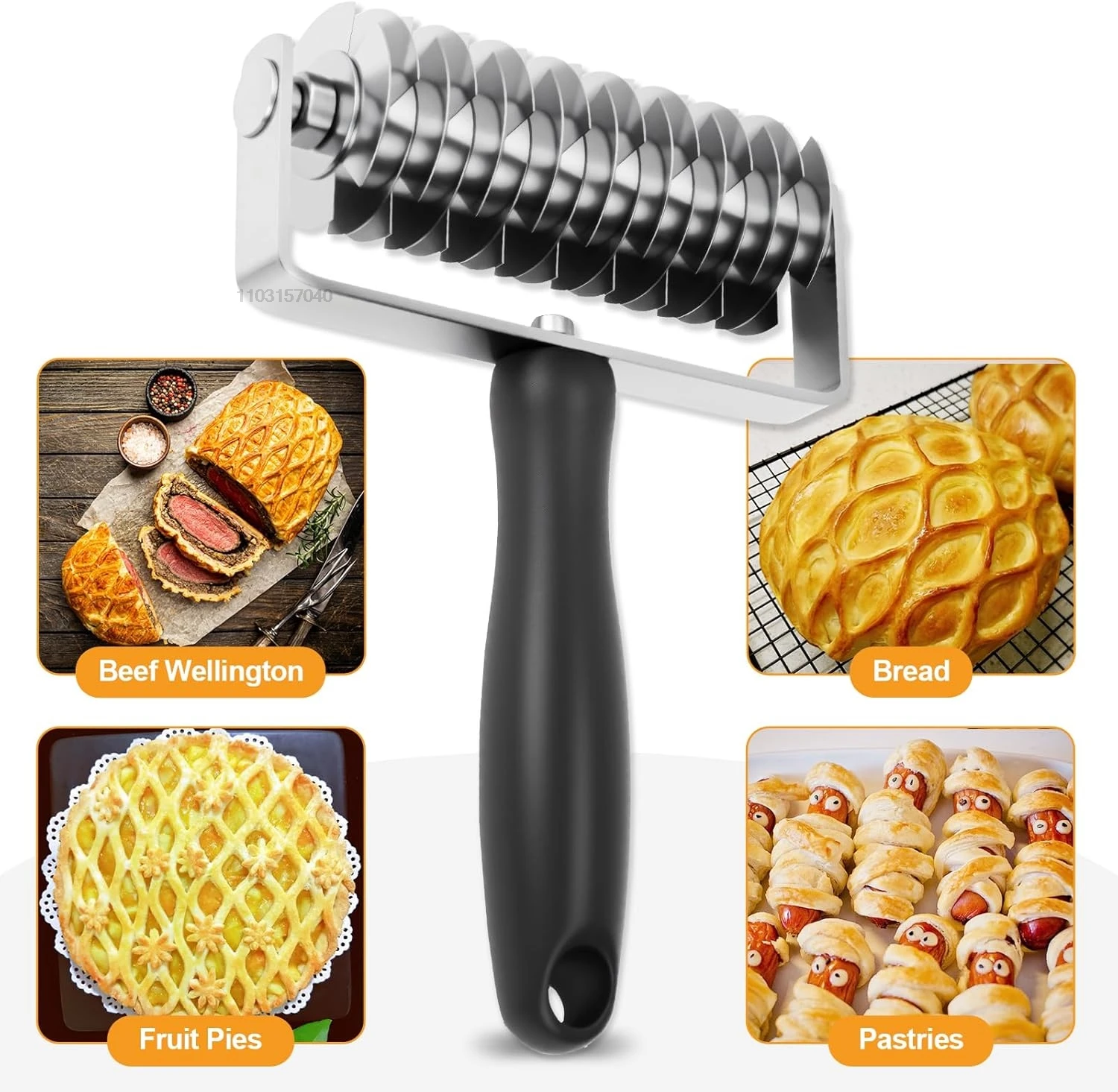Rouleau à pâtisserie en treillis